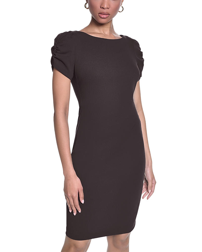 Karl Lagerfeld Paris Ruched Sleeve Sheath Dress