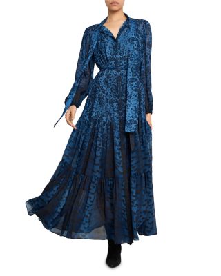 Oak Belted Tiered Shirtdress
