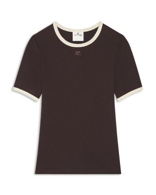Signature Contrast Cotton T Shirt