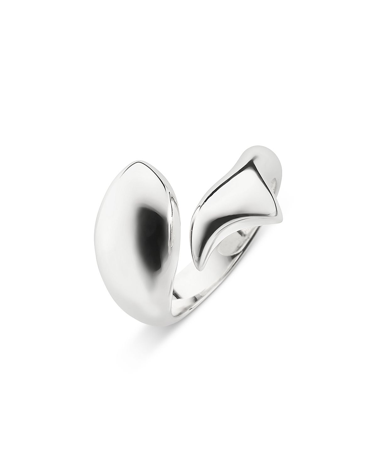 Monica Rich Kosann Sterling Silver Perseverance Sculptural Fish Ring