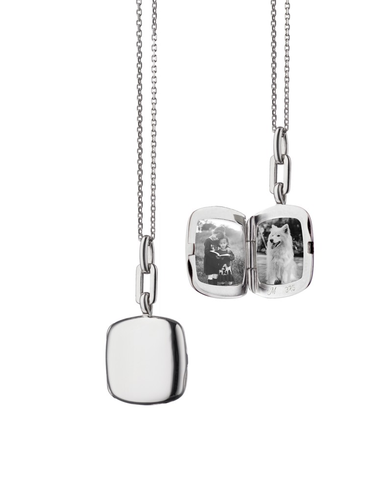 Monica Rich Kosann Sterling Silver Slim Lockets Cushion Pendant Necklace, 16-18" by Bloomingdale's