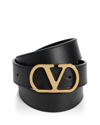 Men's VLogo Leather Belt