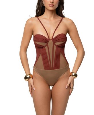  Illusion Contrast Bodysuit