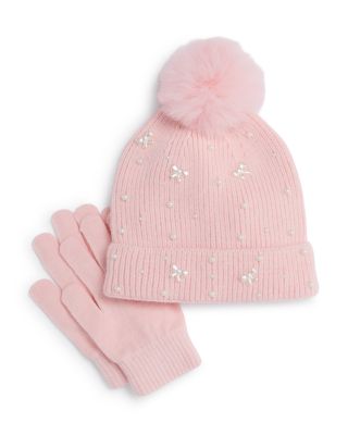 Girls' Embellished Hat & Gloves Set - Little Kid, Big Kid