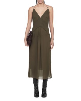 Fawn Pleated Midi Dress