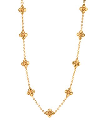 Capucine De Wulf Berry Clover Mother of Pearl Double Sided Necklace, 16