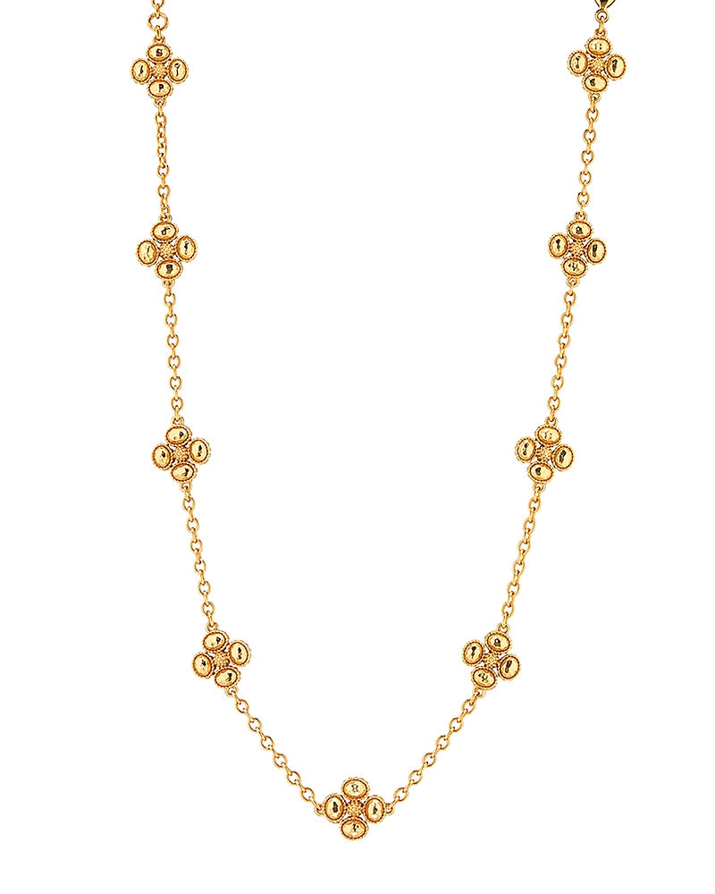 Capucine De Wulf Berry Clover Mother of Pearl Double Sided Necklace, 16