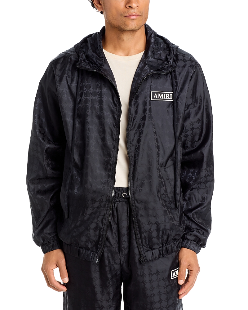 Amiri Regular Fit Ma Quad Monogram Logo Nylon Windbreaker