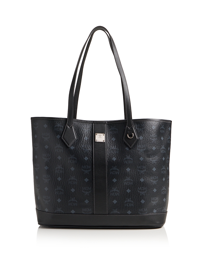 Mcm Liz Medium Visetos Leather Shopper Tote