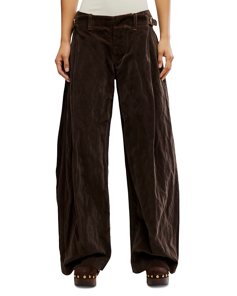 Free People Holding Onto This Cotton Blend Wide Leg Pants