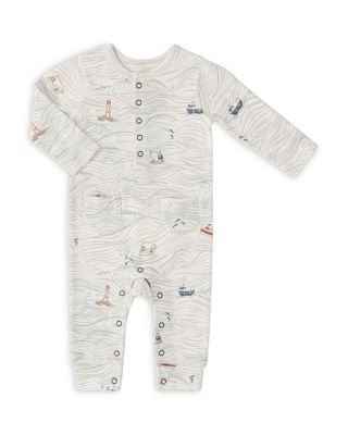 Pehr Unisex Rush Hour Patch Pocket Coverall - Baby In White