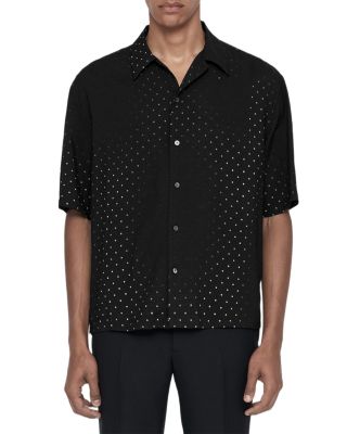 Polka Dot Fade Point Collar Shirt