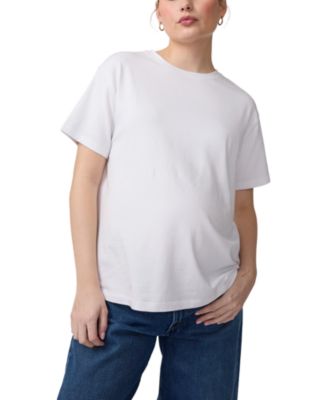 Short Sleeve Relaxed Jersey Maternity Tee