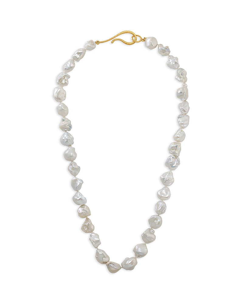 Jorge Adeler 18K Yellow Gold Sea Cultured Freshwater Baroque Pearl Strand Necklace, 24