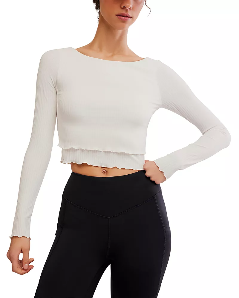 Free People Tempo Double Or Nothing Layered Hem Top