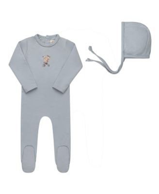 Unisex Playful Mouse Collection Footie Bonnet - Baby
