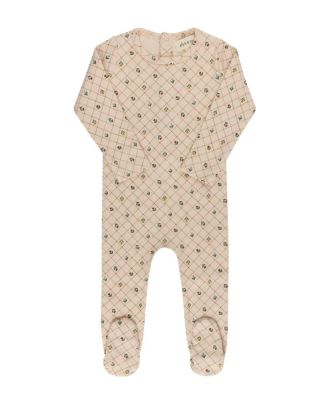  Girls' Floral Grid Collection Footie - Baby