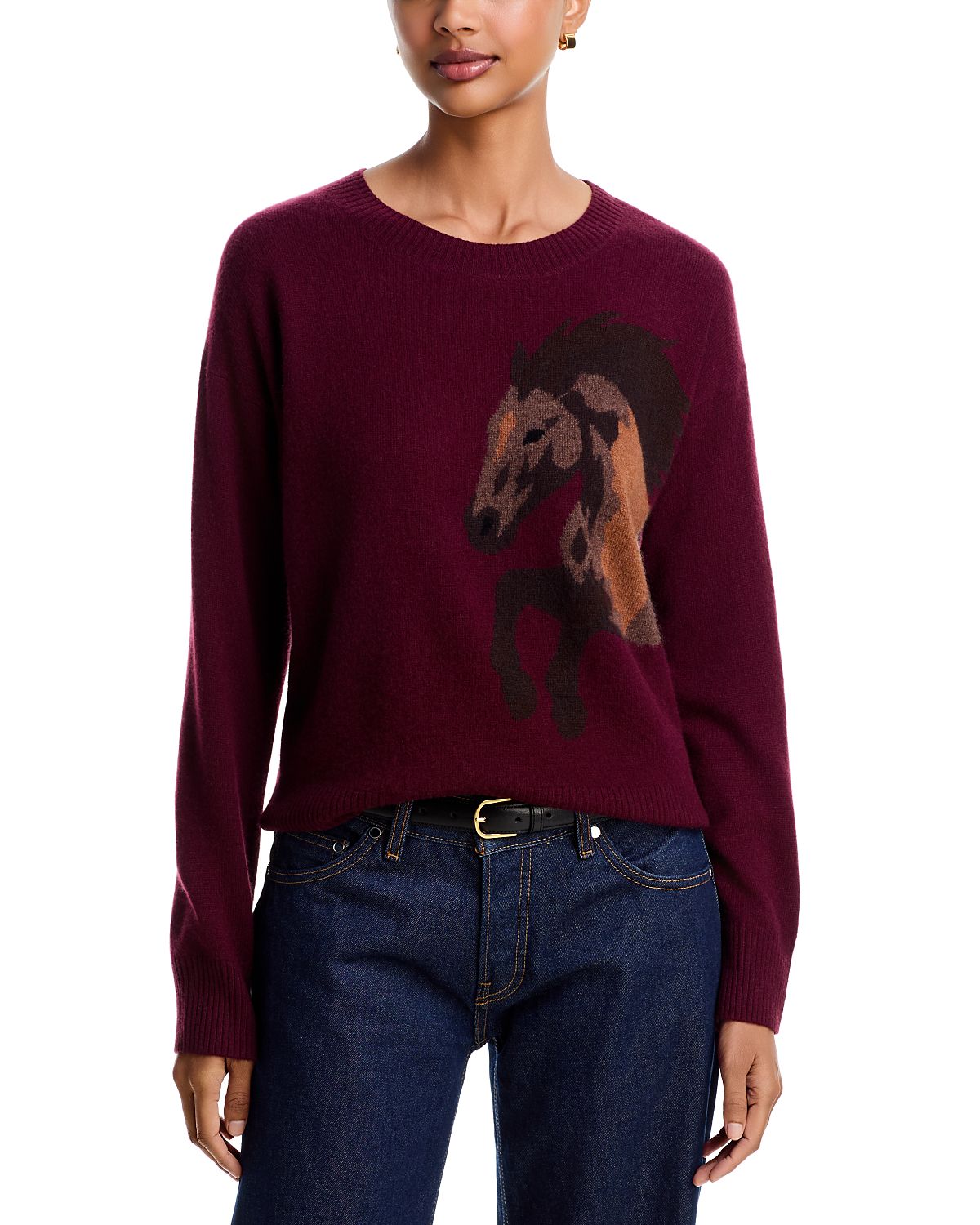 Aqua Cashmere 100% Cashmere Crewneck Sweater - Exclusive