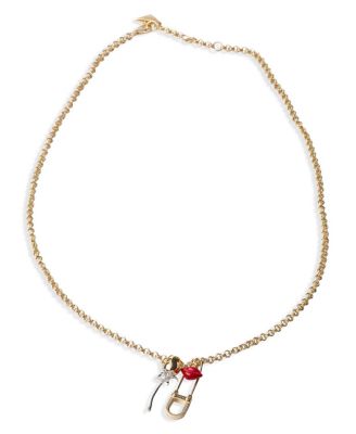  Enameled Metal Necklace