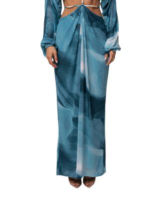  Hera Draped Maxi Skirt