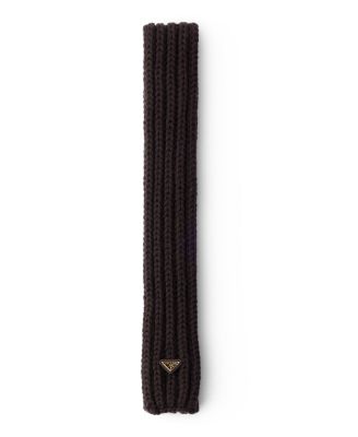 Prada Wool Scarf In Brown