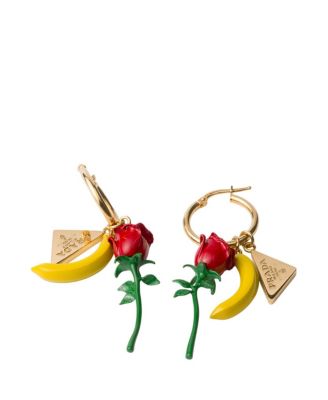  Enameled Metal Earrings
