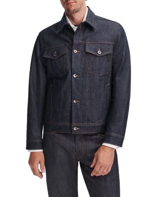 Raw Cotton Denim Pocket Trucker Jacket