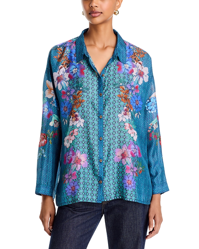 Johnny Was Luisa Silk Shirt