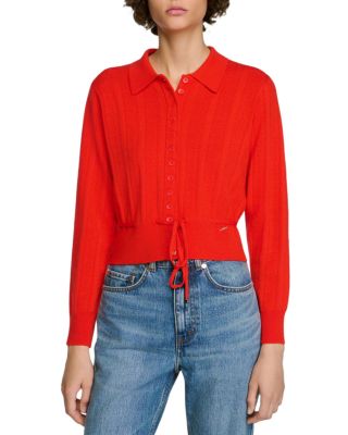 Lotus Wool Blend Drawstring Waist Cardigan