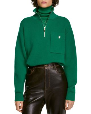 Mathea Wool Blend Half Zip Sweater