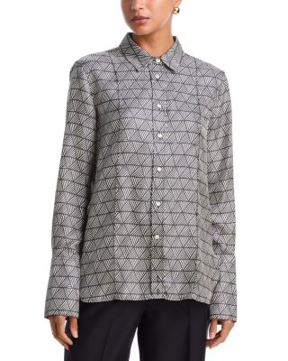 Heirlome X A Morales Rosie Silk Relaxed Shirt