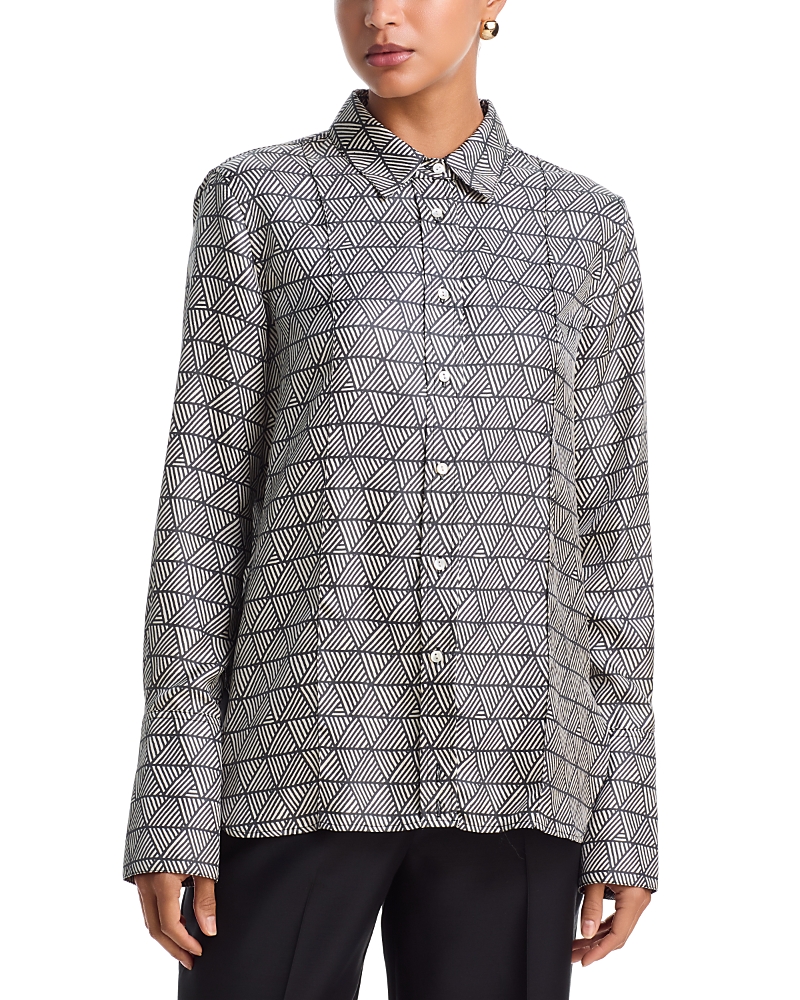 Heirlome X A Morales Rosie Silk Relaxed Shirt