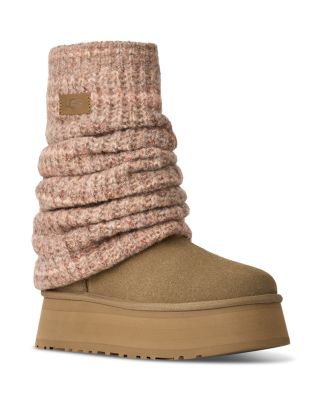 Women's Classic Mini Dipper Legwarmer Suede Boots