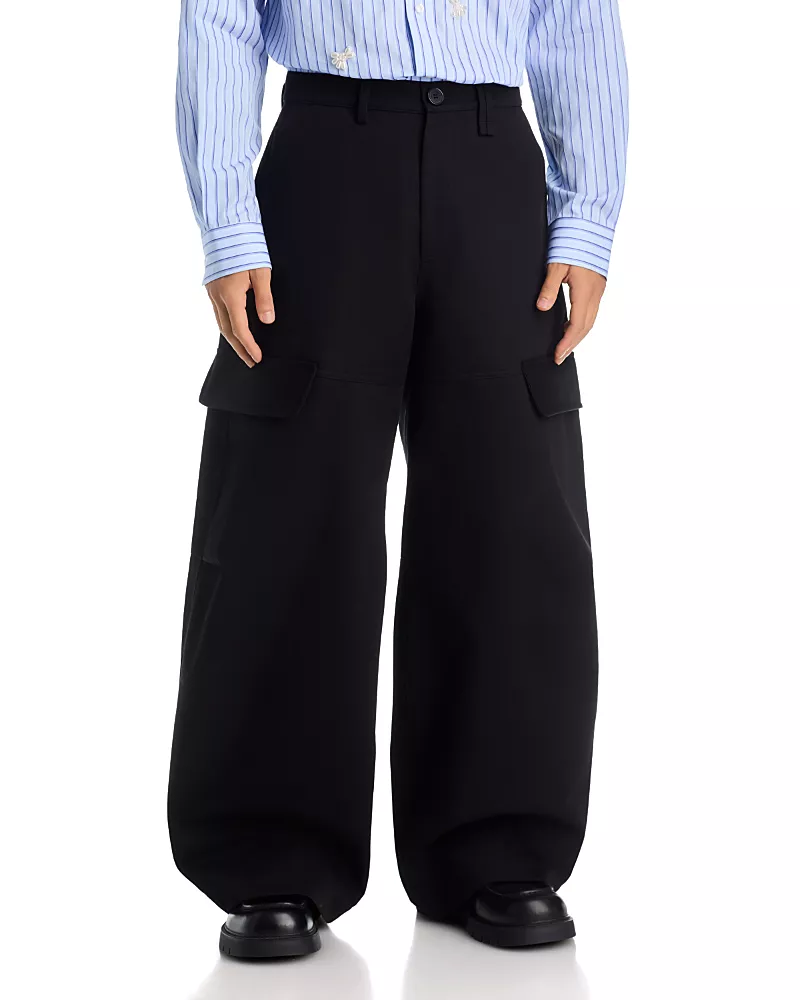 Simone Rocha Cotton Cargo Balloon Panel Trousers