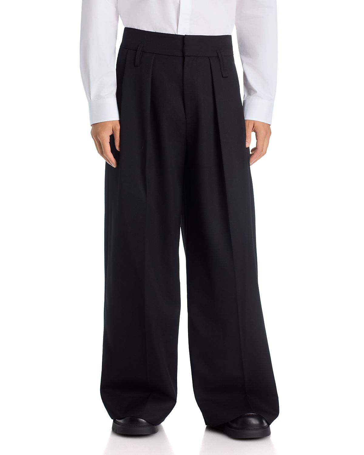 Simone Rocha Relaxed Wide Leg Pleated Pants