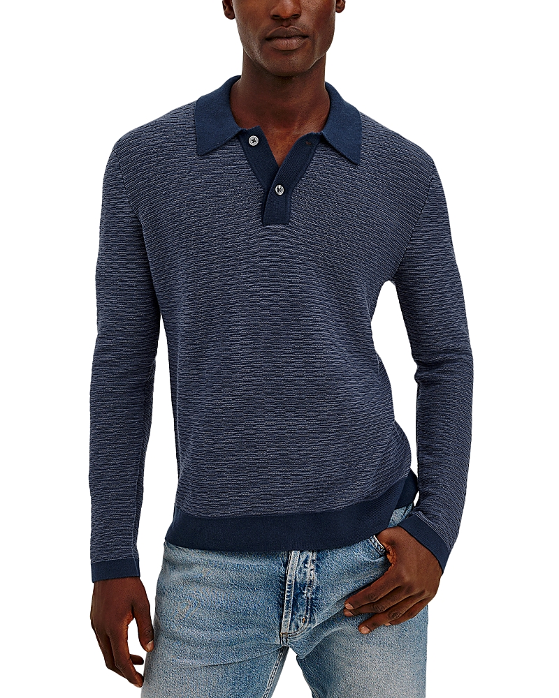Rails Fulton Cotton Long Sleeve Sweater Polo