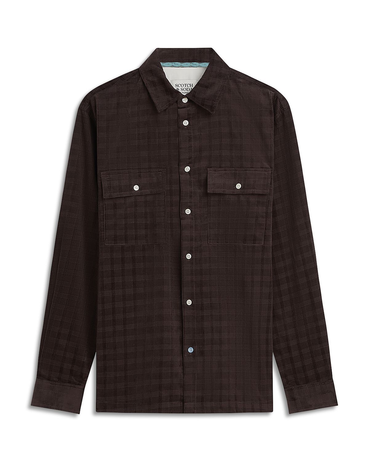 Scotch & Soda Corduroy Checked Relaxed Fit Shirt