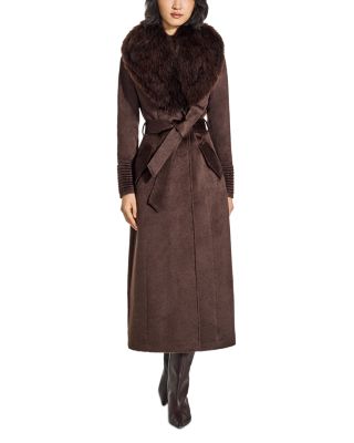 Suri Alpaca Shearling & Wool Maxi Coat