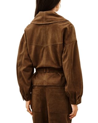 Manon Suede Tie Waist Jacket - thumbnail 3