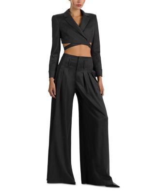 Leone Wool Stretch Wrap Blazer - thumbnail 8