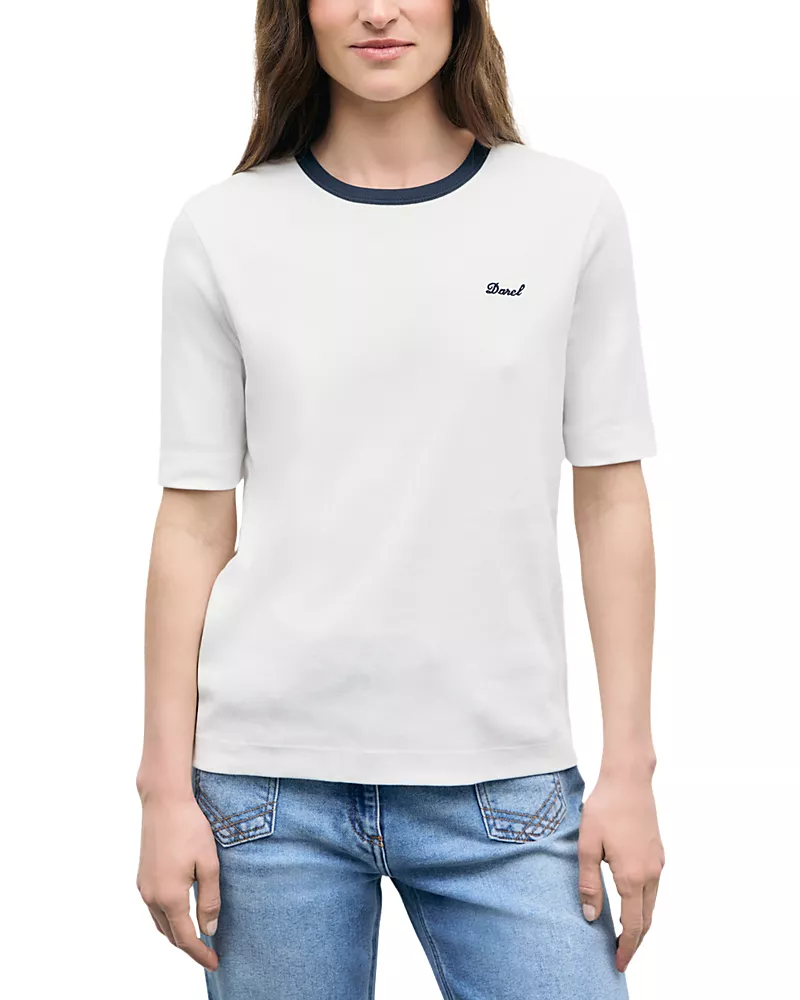 Gerard Darel Bess Cotton Short Sleeve Tee