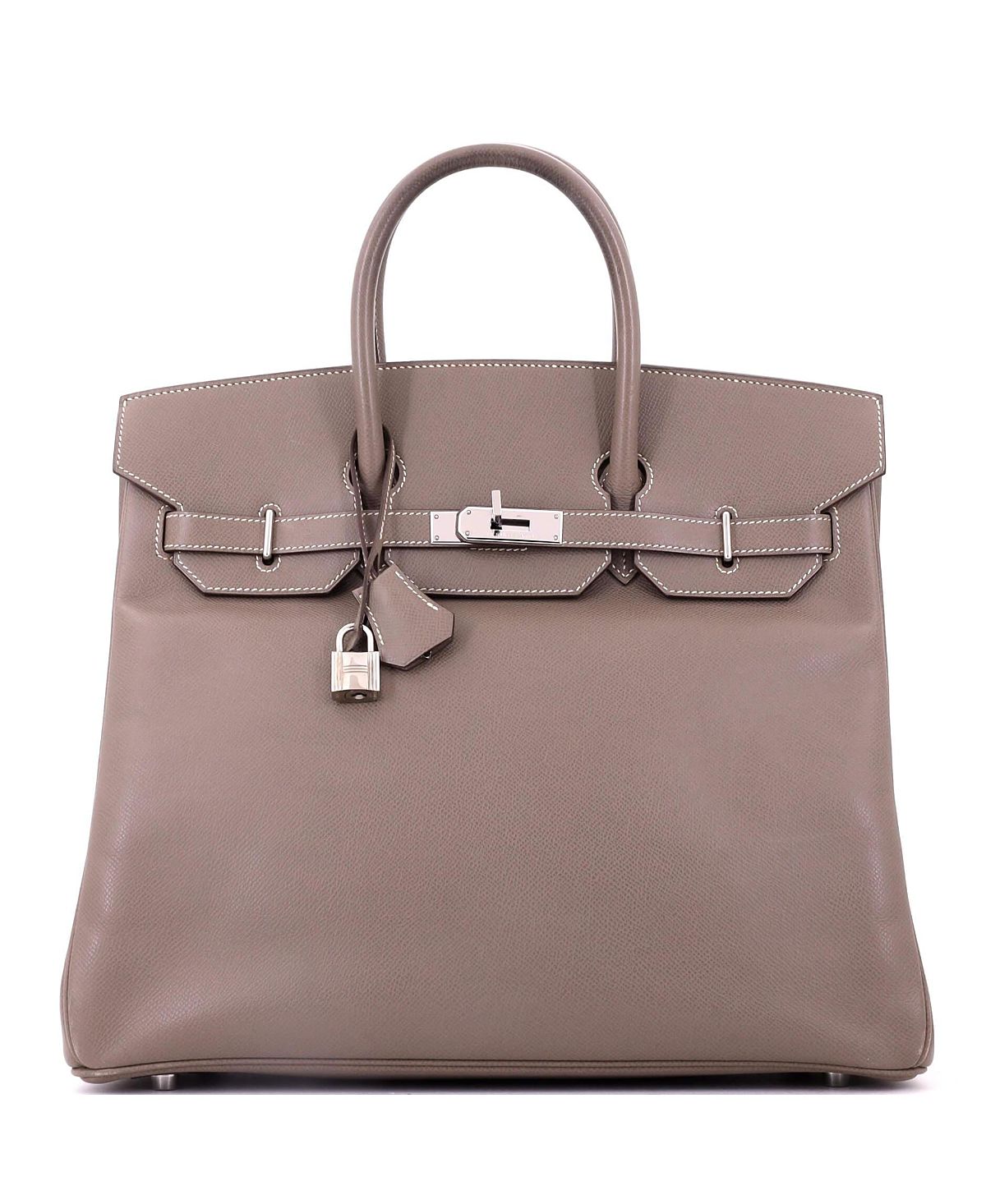 Pre-Owned HERMES Hac 36 Epsom Leather Top Handle Tote