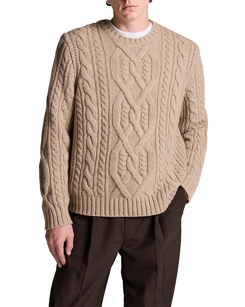 Vince Mega Cable Wool Blend Crewneck Sweater