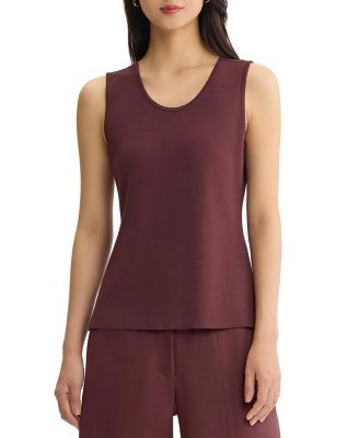 Double Scoop Neck Mylana Knit Tank