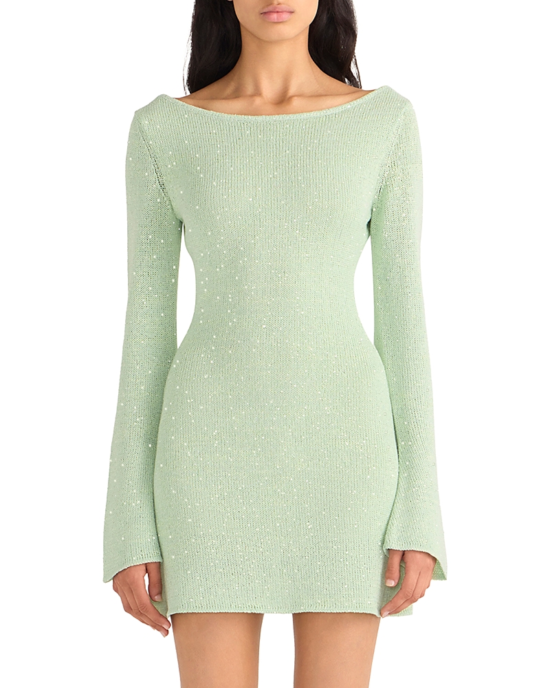 Asta Resort Maya Long Sleeve Sequin Mini Dress