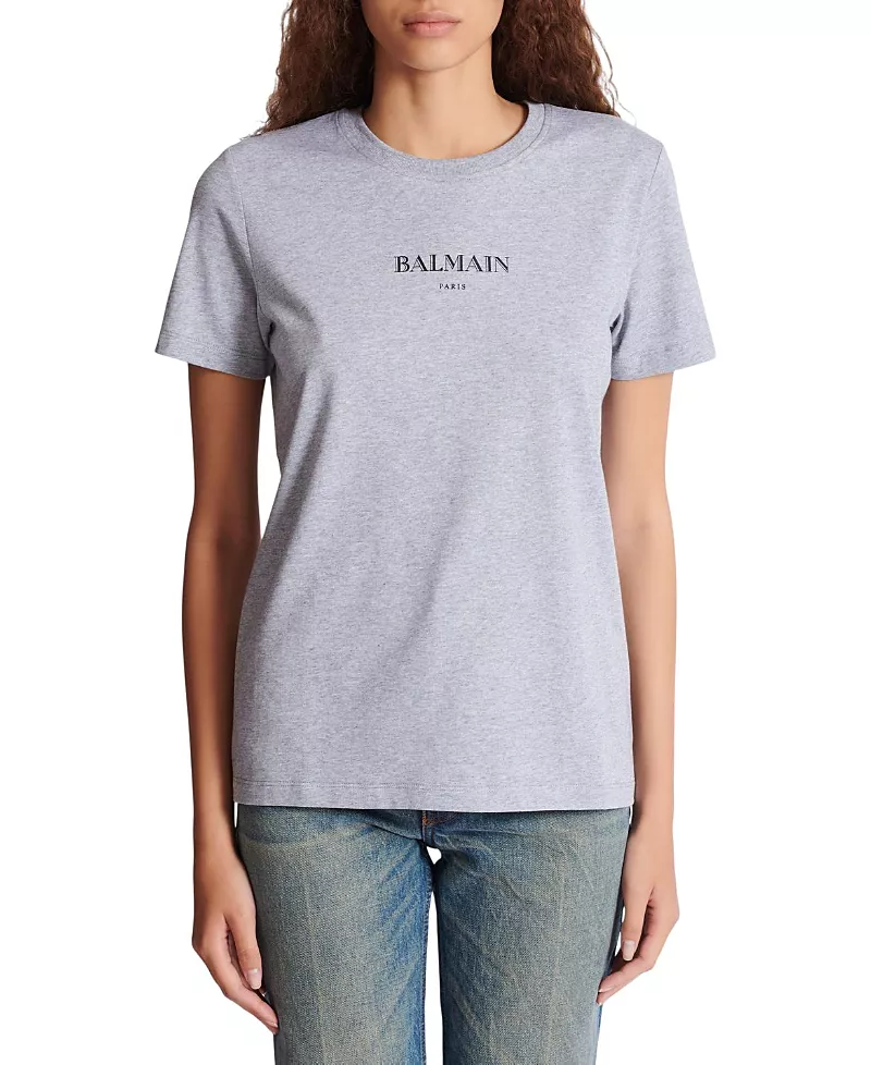 Balmain T-Shirt with Balmain Print