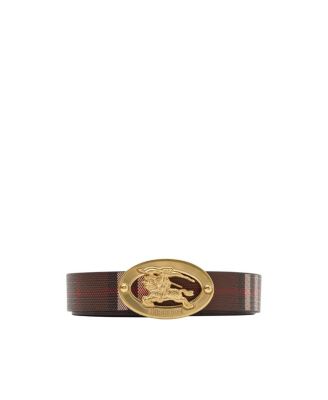  Thin Reversible Check Oval Belt