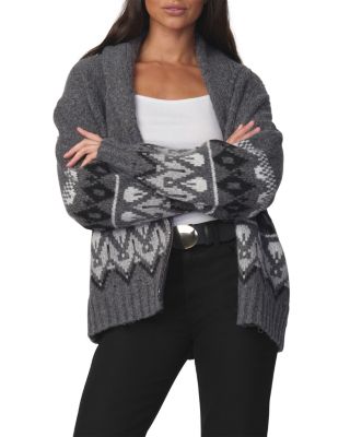 The Inga Fair Isle Zip Front Cardigan