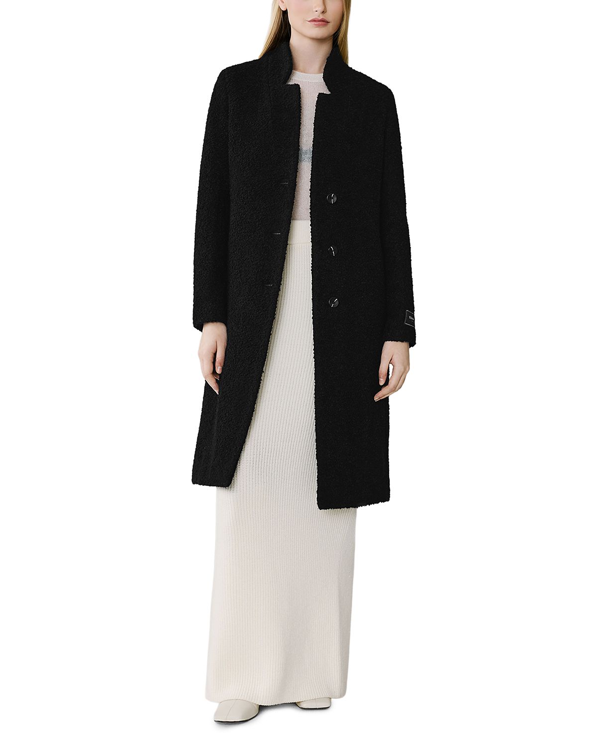 Soia & Kyo Diane-u Wool Blend Boucle Midi Coat