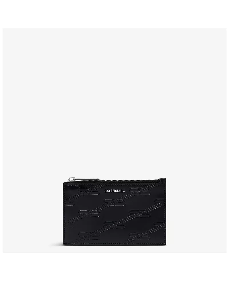 Balenciaga Embossed Monogram Long Coin And Card Holder Box